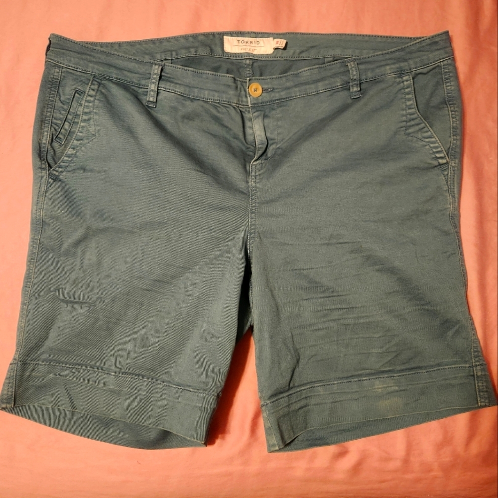 Torrid Dark Teal Bermuda Shorts 18